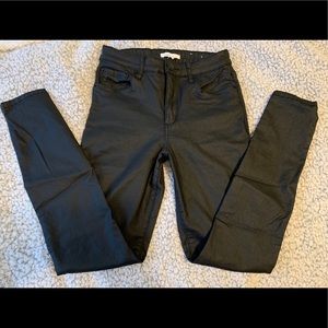 STS BLUE Ellie High-Rise Black leather jeans 27